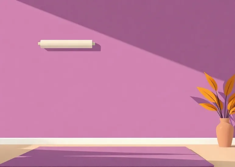 Pose de papier peint, rouleau et brosse à maroufler